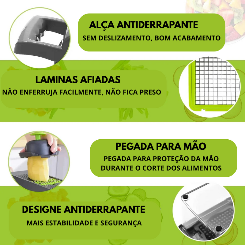 Cortador Ralador e Descascador Multifuncional De Alimentos